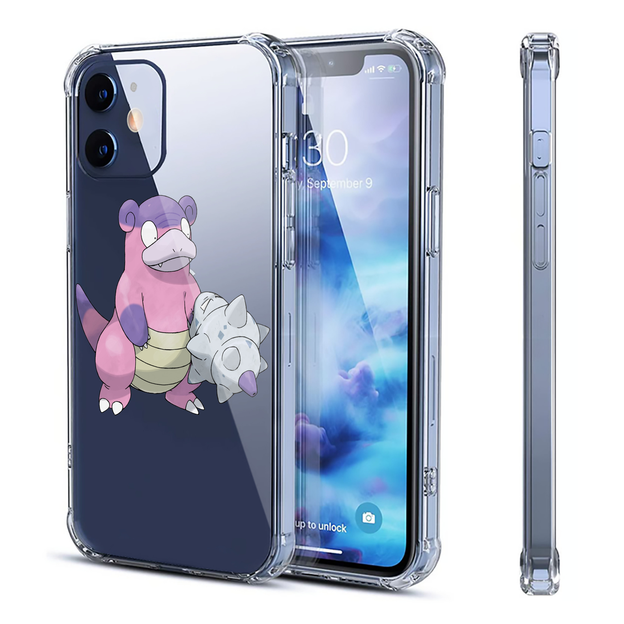 （画像用） ポケットモンスター Pokémon 【iPhone 12シリーズ対応】透明スマホケース（クリアソフトケース）
